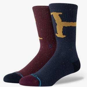 Stance Harry Potter Crew Socks - Burgundy and Navy